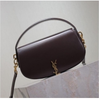 Super Quality Saint Laurent Voltaire Bag in Box Leather 7876710 Coffee 2025