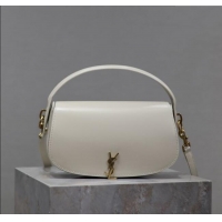 Luxury Cheap Saint Laurent Voltaire Bag in Box Leather 7876710 White 2025