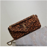 Most Popular Saint Laurent Calypso Small Bag in Leopard Print Canvas 734153 Brown 2025