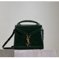 Cheap Design Saint Laurent Cassandre Mini Bag in Patent Leather 602716 Green 2025