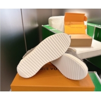 Sophisticated Louis Vuitton Time Out Sneakers in Monogram Suede Grey 1AIDIC 1219096