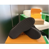 Best Price Louis Vuitton Time Out Sneakers in Monogram Embossed Suede Black 1AIDIC 1219097