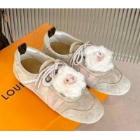 Buy Luxury Louis Vuitton LV Sneakerina Sneakers with Charm TAUPE Beige 1AIVF7 1219103