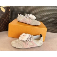 Buy Luxury Louis Vuitton LV Sneakerina Sneakers with Charm TAUPE Beige 1AIVF7 1219103