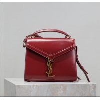 Buy Discount Saint Laurent Cassandre Mini Bag in Box Leather 602716 Red 2025