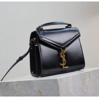 Promotional Saint Laurent Cassandre Mini Bag in Box Leather 602716 Black 2025
