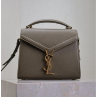 Trendy Design Saint Laurent Cassandre Mini Bag in Grained Leather 602716 Olive Green 2025