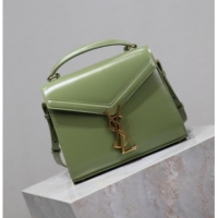 Promotional Saint Laurent Cassandre Mini Bag in Box Leather 602716 Avocado Green 2025
