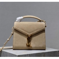 Trendy Design Saint Laurent Cassandre Mini Bag in Suede 602716 Beige 2025