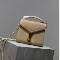 Trendy Design Saint Laurent Cassandre Mini Bag in Suede 602716 Beige 2025
