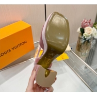 Most Popular Louis Vuitton Swing Platform Sandals 11cm in Velvet Pink 1AICSA 1219121