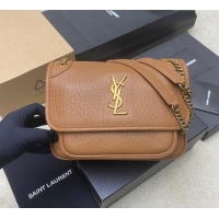 Trendy Design Saint Laurent Niki Baby bag in Grained Lambskin 633179 Caramel Brown 2025