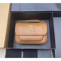 Top Quality Saint Laurent Niki Mini bag in Grained Lambskin 828736 Caramel 2025