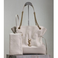 Buy Cheap Saint Laurent Jamie Shopping Small Bag in Lambskin 833948 White 2025
