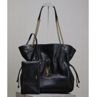 Luxury Discount Saint Laurent Jamie Shopping Bag in Lambskin 809824 Black 2025
