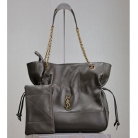 Good Taste Saint Laurent Jamie Shopping Bag in Lambskin 809824 Green 2025