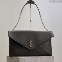 Buy Cheap Saint Laurent Cassander XXL Envelope Pouch On Chain in Grained Lambskin 841702 Green 2025