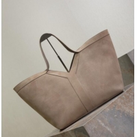 Top Quality Saint Laurent Y Tote Bag in Suede 817602 Grey 2025