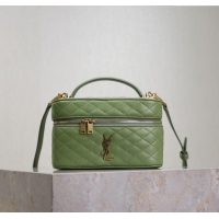 Buy Cheap Saint Laurent Gaby Vanity Bag in Quilted Lambskin 766731 Avocado Green 2025
