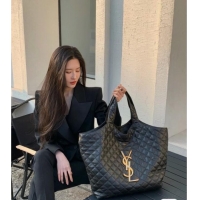 Best Price Saint Laurent Icare Maxi Shopping Bag in Quilted Lambskin 698651 Black 2025 Top Quality