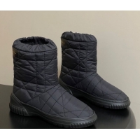 Grade Quality Dior DiorAlps Frost Ankle Boots in Cannage Quilted Nylon Black 1029001