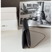 New Design Saint Laurent Calypso Chain Mini Bag in Finely Grained Leather 801712 Black 2025 Top Quality