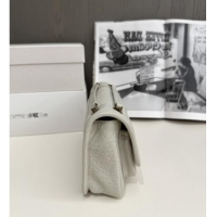 Best Product Saint Laurent Niki Baby Bag in Grained Lambskin 633179 White 2025 Top Quality