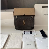 Pretty Style Saint Laurent Niki Baby Bag in Grained Lambskin 633179 Dark Green 2025 Top Quality