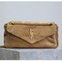 Trendy Design Saint Laurent Calypso Small Bag in Suede 734153 Brown 2025