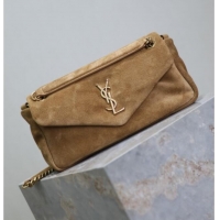Trendy Design Saint Laurent Calypso Small Bag in Suede 734153 Brown 2025