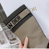 Buy Luxury Dior D-Major Medium Boots in Fabric and Calfskin Light Beige D09021 1029022