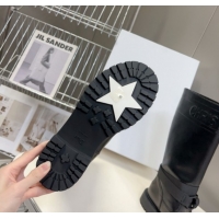 Good Looking Dior D-Major Medium Boots in Calfskin Leather Black D0902 11029024