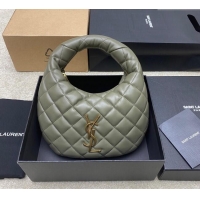 New Design Saint Laurent Icarino Mini Bag in Quilted Nappa Leather 851689 Dusty Green 2025