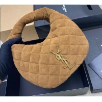 Big Discount Saint Laurent Icarino Mini Bag in Quilted Suede 851689 Caramel Cognac Brown 2025