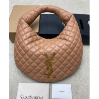 Good Product Saint Laurent Icarino Hobo Bag in Quilted Nappa Leather 858160 Rose Pink 2025
