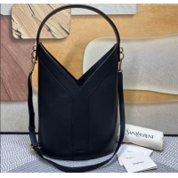 Buy Cheap Saint Laurent Y Top Handle Bucket Bag in Leather 840891 Black 2025