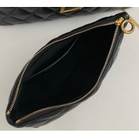 Top Grade Saint Laurent Icare Medium Shopping Bag in Quilted Nappa Leather 858191 Black 2025