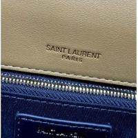 Good Looking Saint Laurent Calypso Large Bag in Suede 777399 Khaki 2025