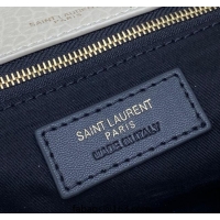 Top Quality Saint Laurent Calypso Large Bag in Grained Lambskin 777399 White 2025