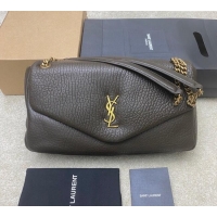 Trendy Design Saint Laurent Calypso Large Bag in Grained Lambskin 777399 Musk Green 2025