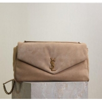 Grade Design Saint Laurent Calypso Large Bag in Suede 777399 Beige 2025