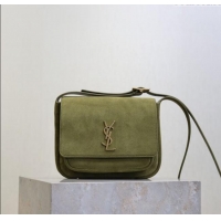 Grade Design Saint Laurent Niki Baby Bag in Suede 633151 Green 2025