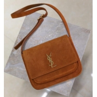 New Design Saint Laurent Niki Baby Bag in Suede 633151 Clay Brown 2025