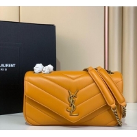 Best Price Saint Laurent Loulou Small Bag in Matelasse Lambskin 801437 Sunflower Yellow 2025