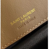 Promotional Saint Laurent Loulou Mini Bag in Matelasse Suede 821749 Brown 2025