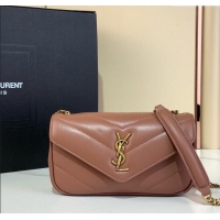 Good Looking Saint Laurent Loulou Mini Bag in Matelasse Lambskin 821749 Rose Pink 2025