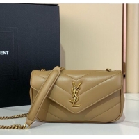 Big Discount Saint Laurent Loulou Mini Bag in Matelasse Lambskin 821749 Apricot 2025