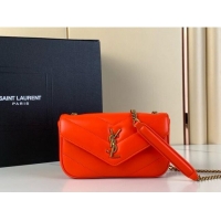 Buy Cheap Saint Laurent Loulou Mini Bag in Matelasse Lambskin 821749 Celosia Red 2025