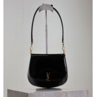 Top Grade Saint Laurent Voltaire Bag in Patent Leather 753824 Black 2025
