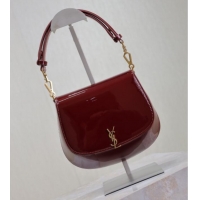 Luxury Discount Saint Laurent Voltaire Bag in Patent Leather 753824 Red 2025